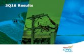 3Q16 Results Presentation - CPFL Energia