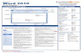 Microsoft Word 2010 - Guía Rápida