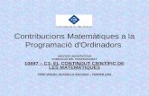 Contribucions matemàtiques a la programació d'ordinadors