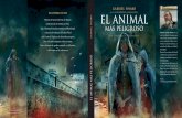 Cubierta  de la novela "El animal mas peligroso" de Gabriel Pombo, publicada en Uruguay, 2016 (1)