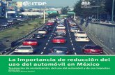 La importancia de reducción del uso del automóvil en México