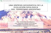 una síntesis geográfica de la evolución geológica del territorio ...