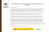 Prioridades para la conservación de anfibios en España