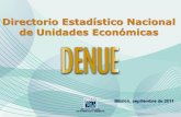 Directorio Estadístico Nacional de Unidades Económicas - DENUE ...