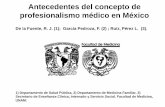 Antecedentes del concepto de profesionalismo médico en México