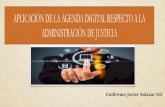Aplicacion de la agenda digital respecto a la administración de justicia