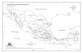 Mapa de Estados Unidos Mexicanos. División estatal