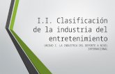 I.II. clasificación de la industria del espectáculo