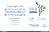 Estrategias de prevención de la violencia escolar en América Latina