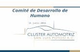 Presentación 13a cdh 15 junio 2016 cluster automotriz de slp ac