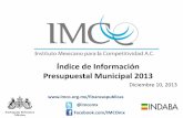 Índice de Información Presupuestal Municipal 2013