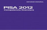 Informe español. PISA 2012. Competencia Financiera