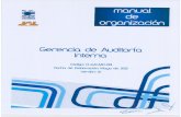Manual de Organización de la Gerencia de Auditoría Interna