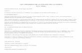 N.J.F. 1064/81 Ley Orgánica de la Policía de La Pampa
