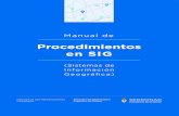 Manual de procedimientos en SIG. Año 2016.