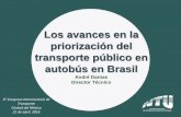 Los avances en la priorización del transporte público en autobús en Brasil