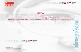 IPV Inventario de Personalidad de Vendedores Informe profesional
