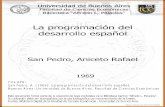 La programación del desarrollo español San Pedro, Aniceto Rafael ...