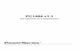PC1404 v1.1 Descripciones de la programación