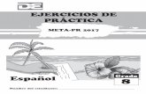 Ejercicios de práctica español 8 - 2017