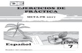 Ejercicios de práctica español 7 - 2017
