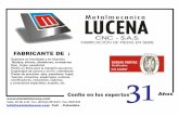 Catalogo 2016 Metalmecanica Lucena CNC SAS