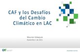 CAF y los Desafíos del Cambio Climático en LAC