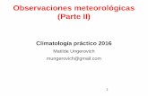 Introducción a las observaciones meteorológicas (Parte II)