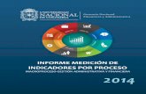 Informe medición de indicadores por proceso 2014