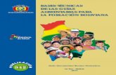bases técnicas de las guías alimentarias para la población boliviana