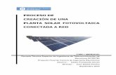 proceso de creación de una planta solar fotovoltaica conectada a red