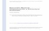 Ejecución Musical, Comunicación y Estructura Profunda.
