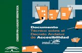 Documento Técnico sobre el Decreto Andaluz de Accesibilidad