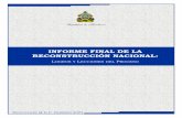 INFORME FINAL DE LA RECONSTRUCCIÓN NACIONAL: