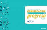 Comunicación de Progreso 2014 Pavco - Mexichem