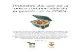 Impactos del uso de la bolsa compostable en la gestión de la FORM.