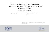 SEGUNDO INFORME DE ACTIVIDADES DE LA GESTIÓN 2010-2014