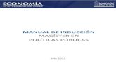 MANUAL DE INDUCCIÓN MAGÍSTER EN POLÍTICAS PÚBLICAS
