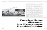 Curriculistas discuten los Programas Presidenciales