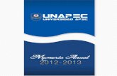 Memoria anual de gestión UNAPEC 2012-2013
