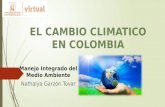 El cambio climatico en colombia