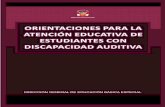 ORIENTACIONES PARA LA ATENCIÓN EDUCATIVA DE ESTUDIANTES CON DISCAPACIDAD AUDITIVA