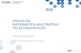 Sesión Informativa Grados Universitarios. Facultad  de Informática, Multimedia y Telecomunicación de la UOC.