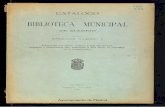 Catálogo de la Biblioteca Municipal de Madrid. Apéndice n. 3, 1909