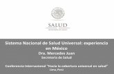 Sistema Nacional de Salud Universal experiencia en México