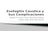 Esofagitis caustica y sus complicaciones