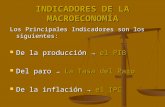 Indicadores macroecon³micos