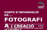 Fonts d'informació en fotografia i creació digital