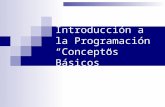 Introducción a la Programación“Conceptos Básicos”