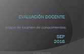 Examen de evaluación docente, SEP 2016